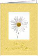 Thank You for Auction Donation, Daisy card