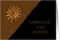 Congratulations Employee of the Month card