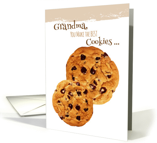 Grandparents Day for Grandma Chocolate Chip Cookies card (1280898)