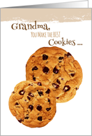 Grandparents Day for Grandma Chocolate Chip Cookies card