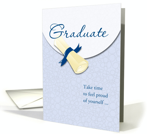 Graduation Congratulations Rolled Diploma card (1281130)