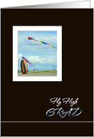 Graduation Congratulations Flying Kites card