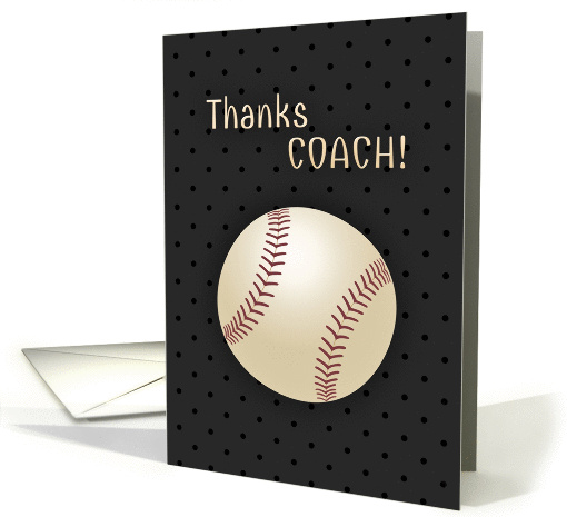 Thank You Coach Baseball Softball card (1287254)