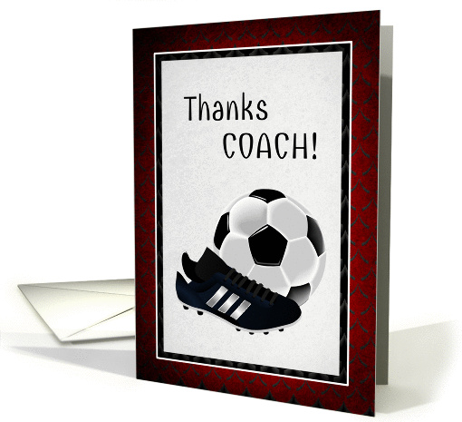 Thank You Coach Soccer card (1287580)