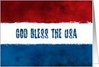 God Bless the USA Blank Note card