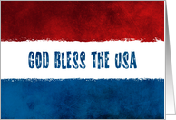 4th of July God Bless the USA card
