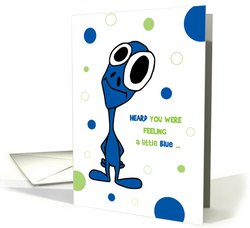 Get Well Cute Little Big Eyed Guy card (1294378)