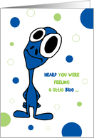 Get Well Cute Little Big Eyed Guy card