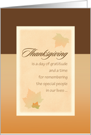 Thanksgiving Leaves card