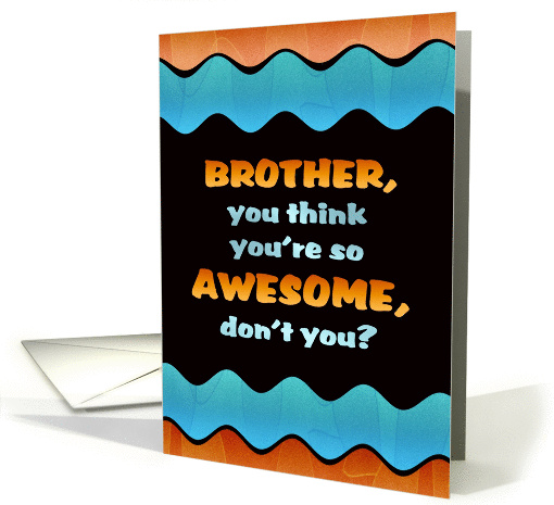 Awesome Brother Birthday card (1302224)