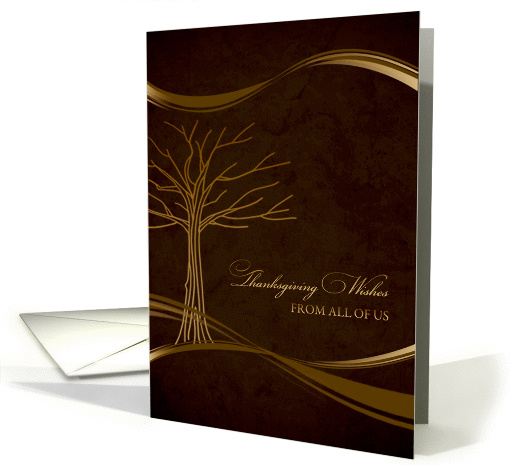 Thanksgiving Wishes From All of Us card (1303108)