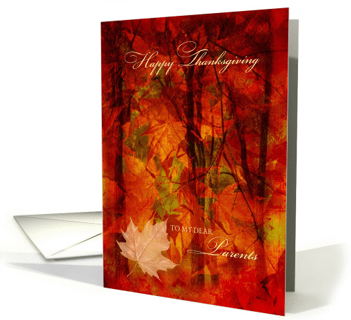 Thanksgiving for Parents Autumn Foliage card (1304830)