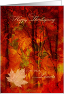 Thanksgiving for Parents Autumn Foliage card