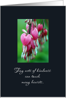 Business Thank You for Volunteering Bleeding Hearts card