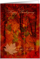 Thanksgiving from Across the Miles Autumn Foliage card