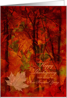 Custom Business Thanksgiving Autumn Foliage Collage card