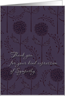 Sympathy Thank You card