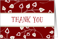 Thank You Whimsical Hearts Any Occasion Blank Note card
