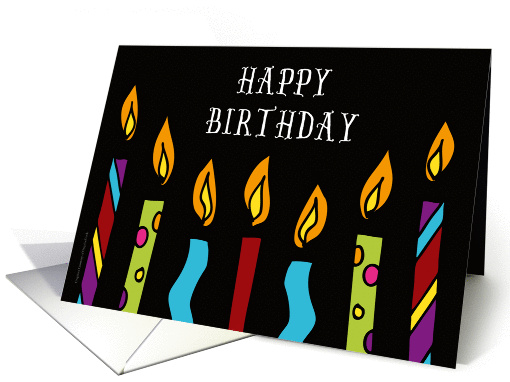 Happy Birthday Candles card (1333050)