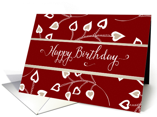 Happy Birthday Hearts card (1333056)