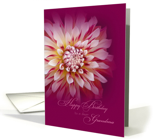 Happy Birthday Grandma Dahlia card (1356190)