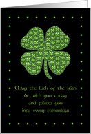 Happy St. Patrick’s Day Shamrock card