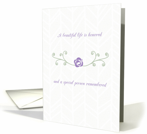 A Beautiful Life Sympathy card (1370394)