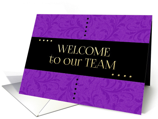 New Employee Welcome to Our team card (1374230)