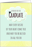 A Prayer for the Graduate Graduation Congratulations card