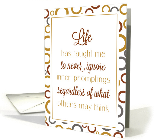 Life Has Taught Me Motivational card (1377850)