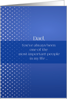 for Dad on Happy Father’s Day card