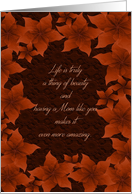 Thanksgiving for Mom Life is Truly a Thing of Beauty card