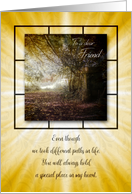 Friendship Day for a Dear Friend - Nature’s Path card