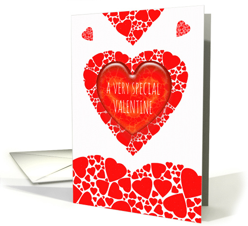 Happy Valentine's Day Red Heart of Hearts card (1464884)
