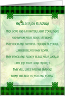 Happy St. Patrick’s Day Irish Blessing Celtic Mandala and Shamrocks card