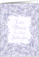 For Goddaughter Happy Easter Blessings Spring Crocus card