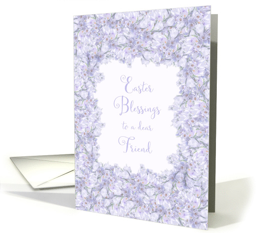 Easter Blessings for Friend Spring Crocus card (1471384)
