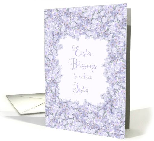 Easter Blessings for Sister Spring Crocus card (1471394)