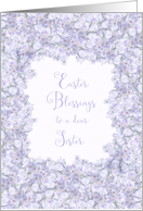 Easter Blessings for Sister Spring Crocus card