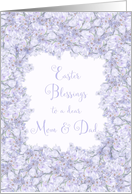 Easter Blessings for Mom and Dad Spring Crocus card