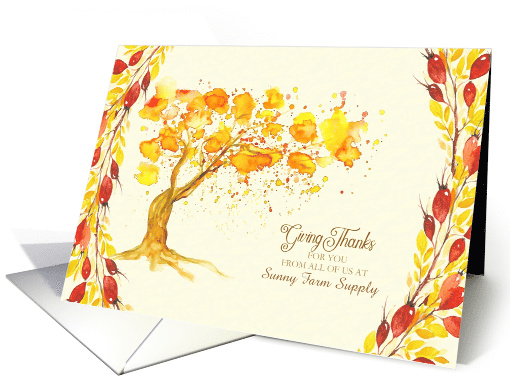 Custom Business Thanksgiving for Customers Give Thanks... (1486300)
