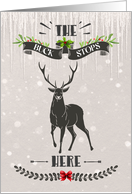 Merry Christmas The Buck Stops Here card