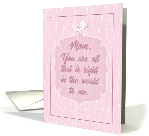 Happy Mother's Day for Mom Inspirational Quote Bird... (1561844)
