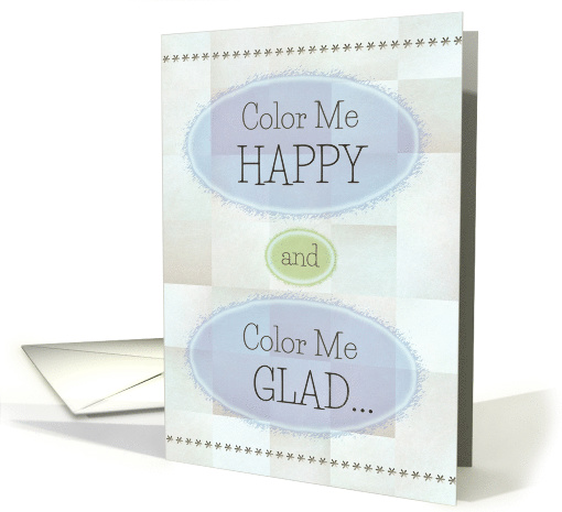 Father's Day for Dad Color Me Happy and Color Me Glad card (1565068)