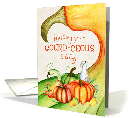 Happy Thanksgiving Gourd Wordplay Pumpkins, Gourds and... (1585316)