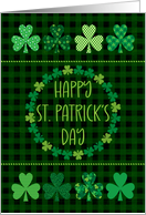 St. Patrick’s Day Patterned Shamrocks card