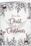 Let Us Keep Christ in Christmas with Dove Religious Christmas card