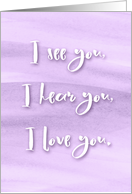 Encouragement I Am Always Here for You card