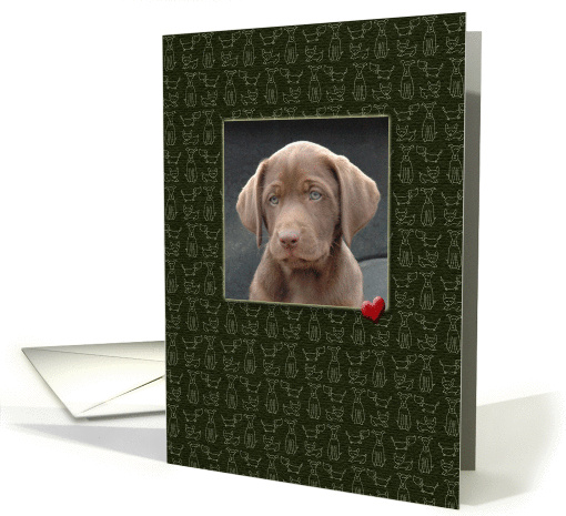 Pet Sympathy Loss of Dog Labrador Puppy card (878000)