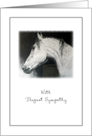 Pet Sympathy Loss of Horse card